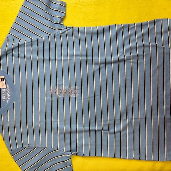 T-SHIRT ARIZONA JEAN COMPANY large 14/16 - Light Blue - With stripes - Picture 9 of 12